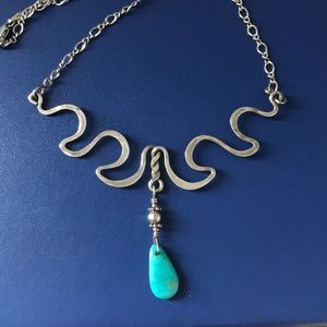 Unique silver necklace